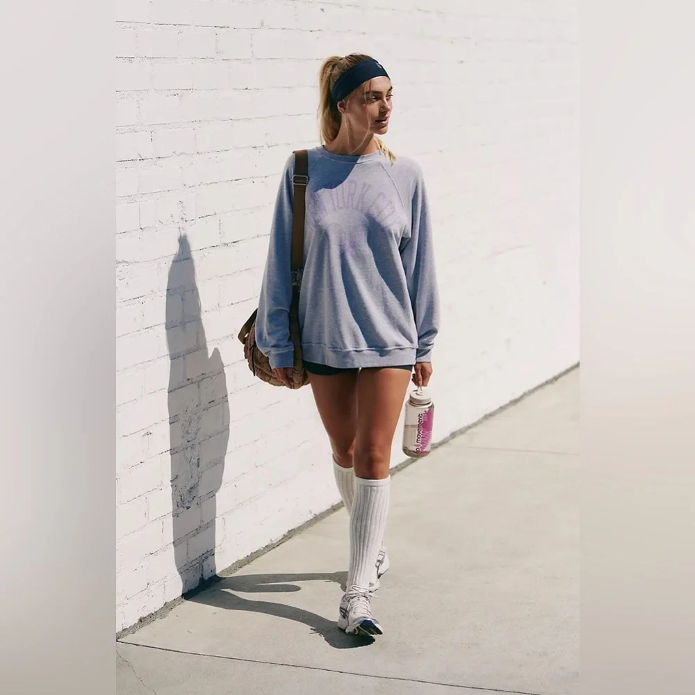 Free People X Original Retro Brand NYC Tennis Racket Club Crew